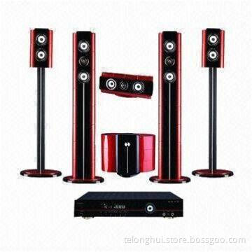Home Theater System with Remote, 8-inch Bass, 50Hz-18kHz Frequency Response